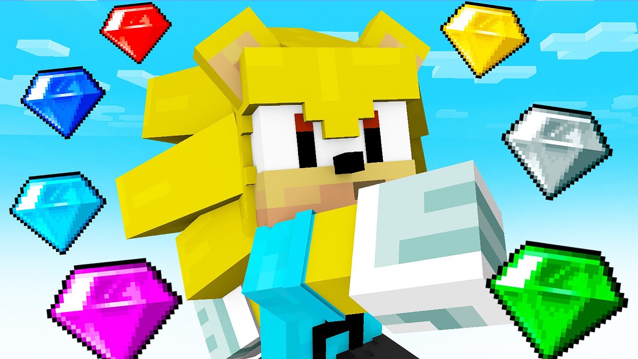 Conseguimos AS ESMERALDAS DO CAOS do SONIC no Minecraft