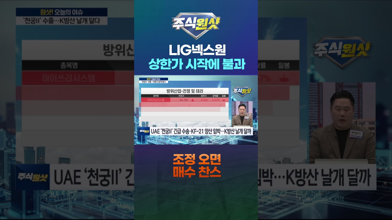 LIG넥스원, 상한가 시작에 불과…조정 오면 매수 찬스