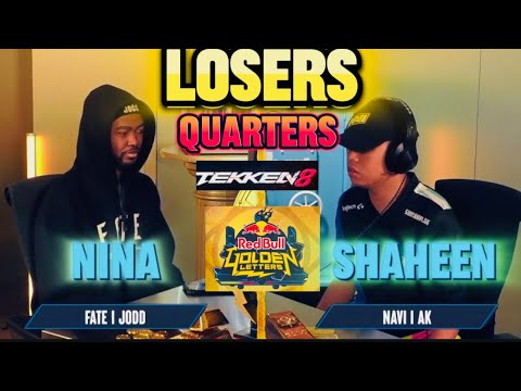 FATE|JODD (Nina) vs NAVI|AK (Shaheen) – Losers Quarters | Red Bull Golden Letters 24 Tekken 8 Action