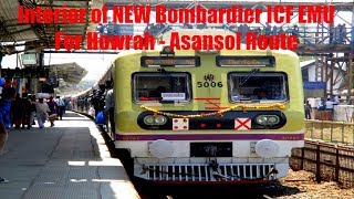 Interiors of New Bombardier ICF EMU For Howrah - Asansol Route |Indian Railways|Copyright Free Video