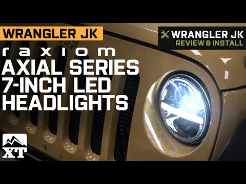 Jeep Wrangler Raxiom Axial Series 7-Inch LED Headlights with DRL Review & Install