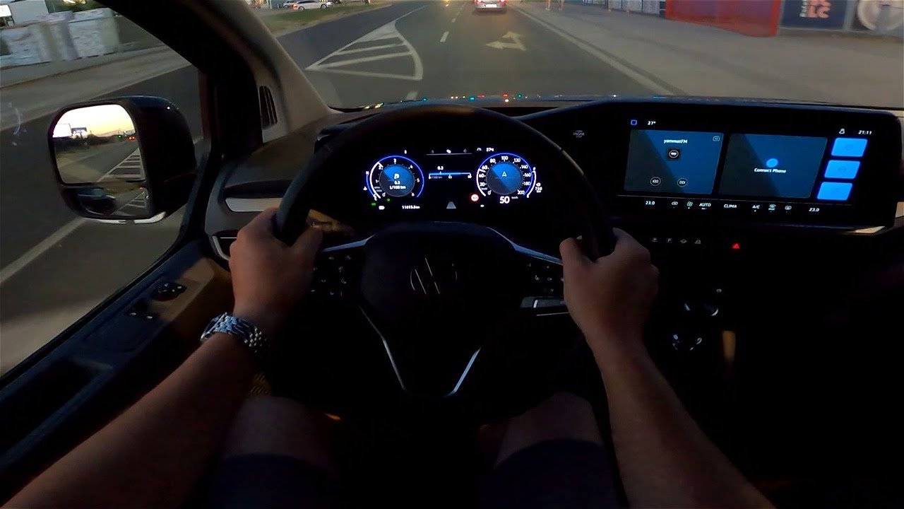 2025 Volkswagen CARAVELLE T7 [2.0 TDI, 150 HP] Night Test drive (POV) Great business and family VAN