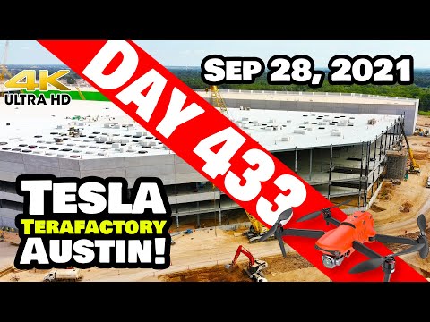 Tesla Gigafactory Austin 4K  Day 433 - 9/28/21 - GIGA TEXAS - MASSIVE PROGRESS & SURPRISE ENDING!