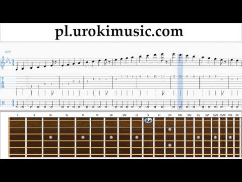 Nauka Gry Na Gitarze Justin Bieber - Sorry Nuty Poradnik Część 1 um-i463