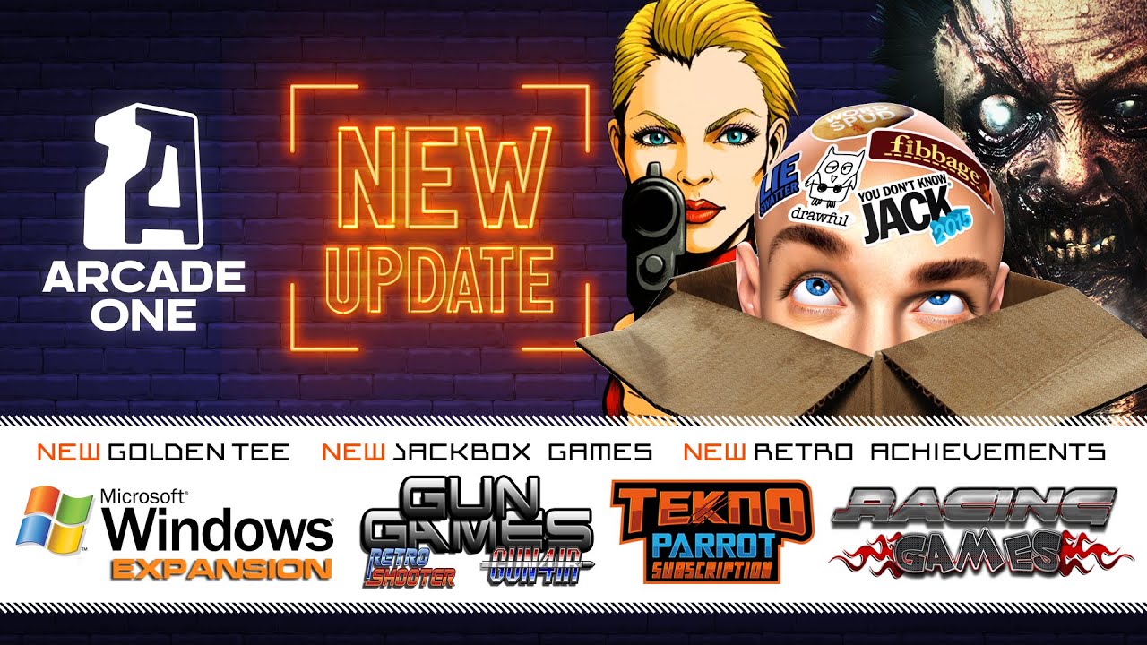 2025 Raw Thrills Super Bikes 3, Jackbox Games, 20 TB PC Expansion - NEW UPDATE Arcade One Retro-Cade