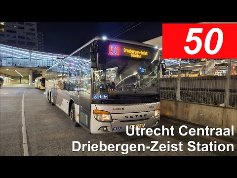 U-OV lijn 50: Utrecht Centraal - Station Driebergen-Zeist | Qbuzz Utrecht | Qbuzz 4703 | 2025
