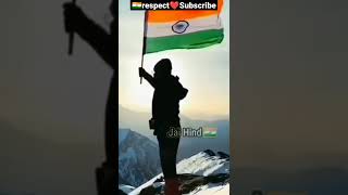 🙏🏽Indian flag Respect❤️ || flag motivational status 💯 || kabhi yah karna  status || 4k Army #shorts