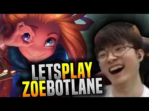 FAKER IS WINNING BY PLAYING ADC ZOE vs SSG CROWN EZREAL AND GETS #1 IN DMG DONE BY ADC ZOE!