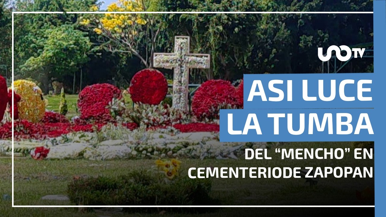 Imágenes de la tumba del “Mencho” en Zapopan, Jalisco