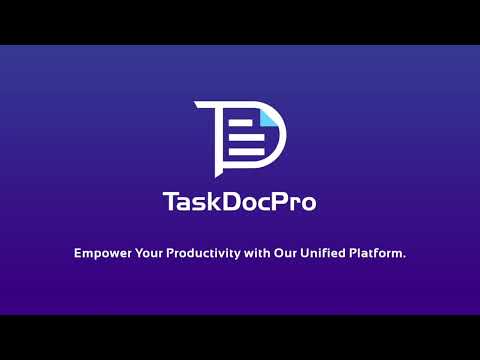 TaskDocPro-To do list & Events Video