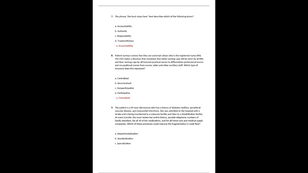 NUR 4590   NUR4590 Exam 2 Review Latest 2022 2023 Rasmussen