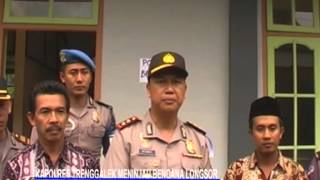 preview picture of video 'Berita Trenggalek: Kapolres Trenggalek Meninjau Lokasi Bencara Tanah Longsor Ds Karangturi Munjungan'