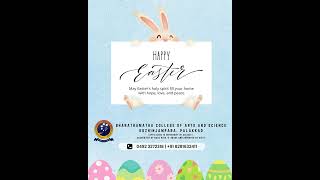 ✝️ Happy Easter 2025 | Bharathamatha College Wishes You Joy & Hope