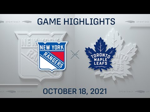 NHL Highlights | Rangers vs. Maple Leafs - Oct. 18, 2021