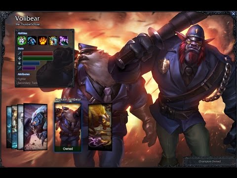 Captain Volibear Skin Spotlight Gameplay 1080p HD League Of Legends