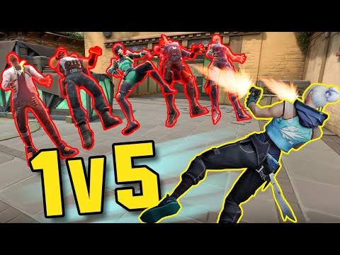 These VALORANT 1v5 Outplays Are INSANE...