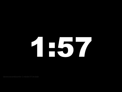 1 minute 57 seconds [117 secs] clock timer countdown || Alarm Focus