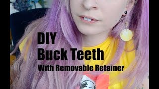 DIY Buck Teeth with Removable Retainer - Rodent Teeth