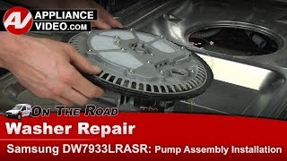 Samsung Dishwasher Repair - Wash Motor Does Not Run After Filling - Pump Assembly