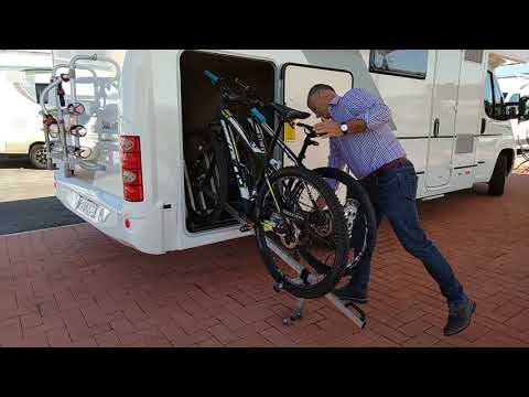 Pollicino BIKE SPEED; Laadrail voor fietsen in de campergarage
