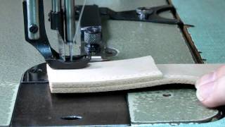 Walking foot sewing machine in action