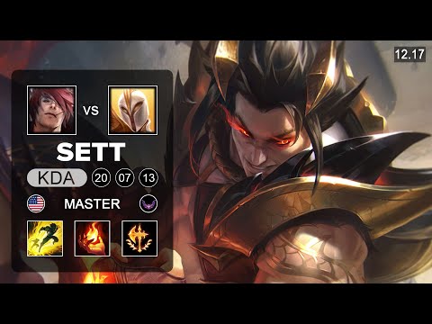 Sett vs Kayle Top - NA Master - Patch 12.17 Season 12