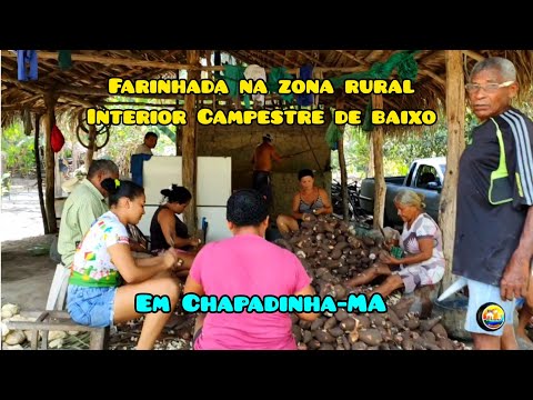 FARINHADA NO CAMPESTRE DE BAIXO INTERIOR DA ZONA RURAL DE CHAPADINHA-MA