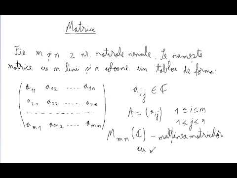 Matrice (clasa a 11-a)