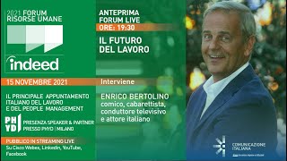 Youtube: Il Futuro del Lavoro secondo Enrico Bertolino | Forum Risorse Umane 2021