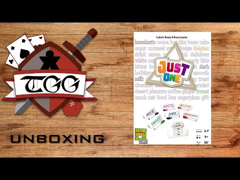 Just One Board Game Unboxing
