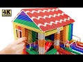DIY How To Build Mini House Model From 100000 Magnetic Balls Satisfying Magnet World 4K