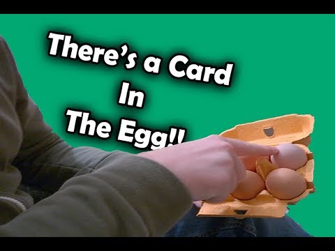 CARD INSIDE EGG MAGIC TRICK!!