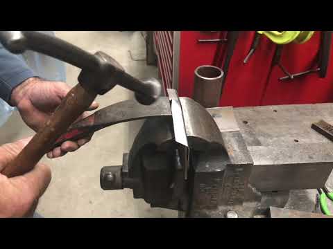 Shrinking a flange into a radius