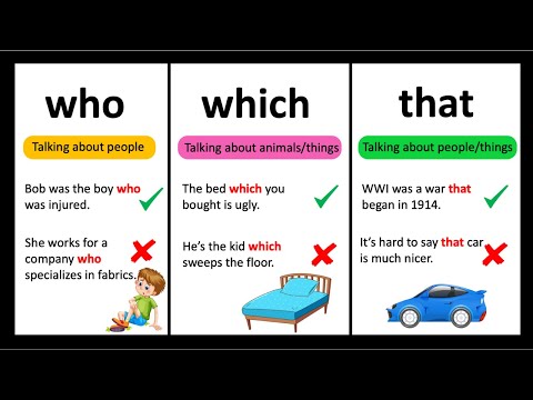 Who, Which or That❓What is the Difference?