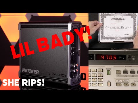 Kicker 46CXA4001T Serious Power from a Tiny amp -  LiL Monster!