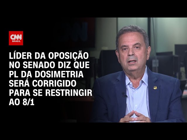 Marinho diz que PL da dosimetria será corrigido para se restringir ao 8/1 | CNN 360°