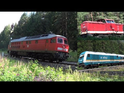 Diesellokomotiven und Verbrennungstriebwagen  im Fichtelgebirge (KBS 855)