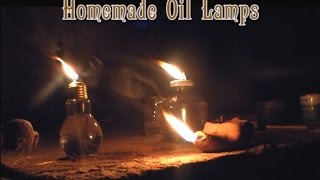 Making Homemade Oil Lamps