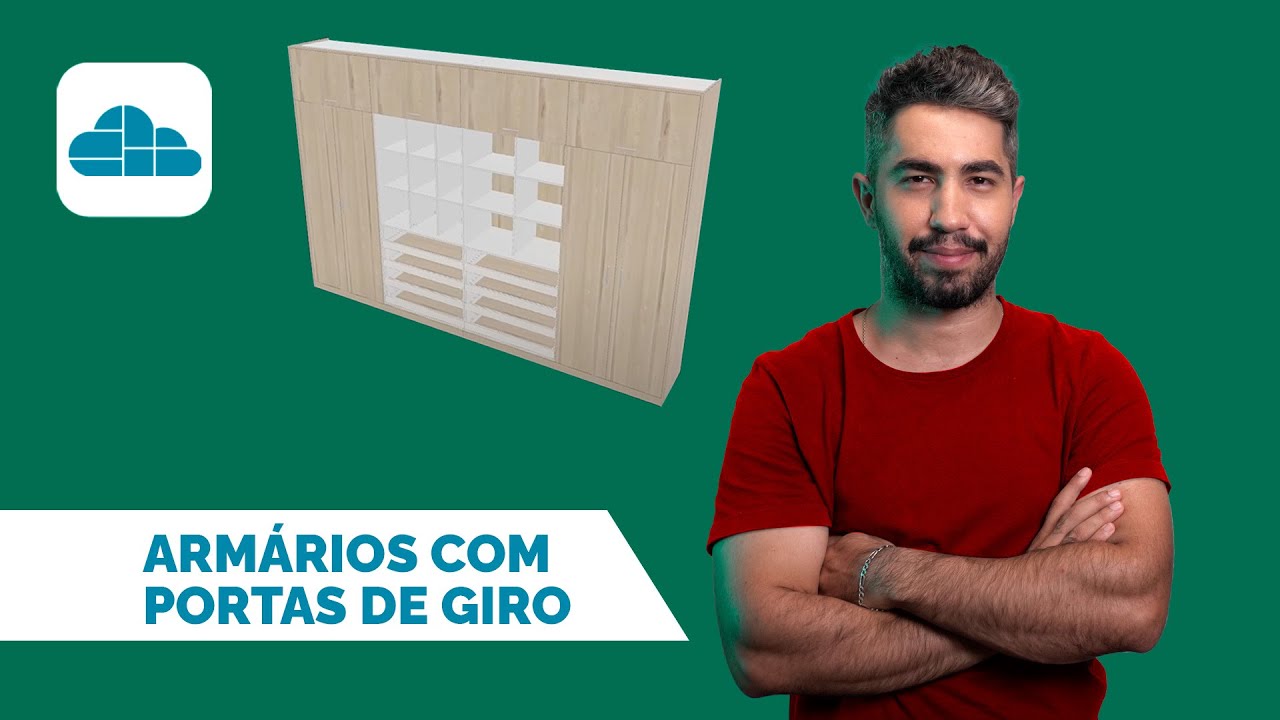 Projetando armários com portas de giro no Cortecloud