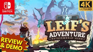 Leif's Adventure: Netherworld Hero Gameplay & Demo / Nintendo Switch Reviews 🎮