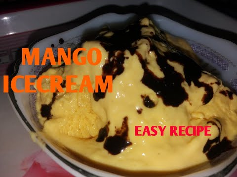 HOW TO MAKE MANGO ICECREAM STEP BY STEP RECIPE