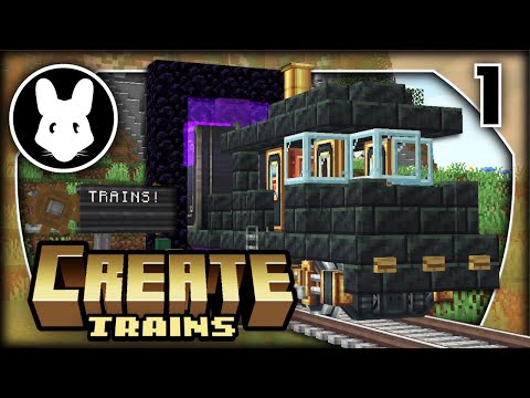 Create: Trains Made Simple! Part 1 of 2 Bit-By-Bit Minecraft mod
