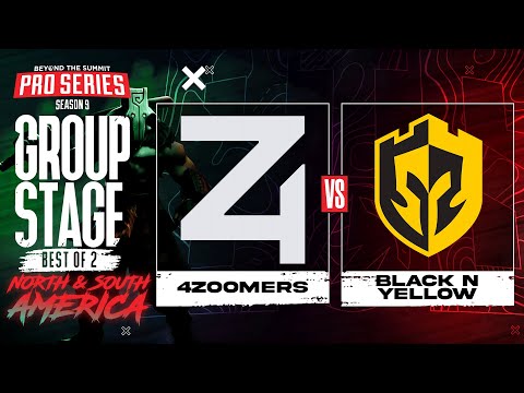 4 Zoomers vs Black N Yellow Game 2 - BTS Pro Series 9 AM: Group Stage w/ Kmart & ET
