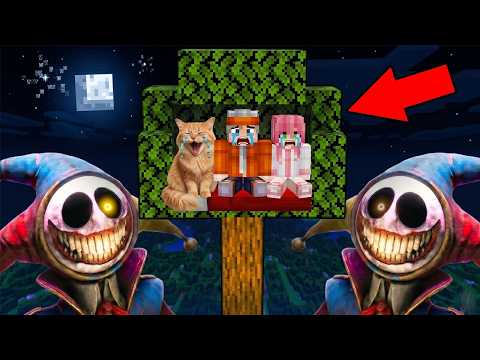 สร้างบ้านต้นไม้ เพื่อหนีจาก Prototype จาก poppy playtime !! ( มายคราฟ )