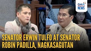 Download lagu Erwin Tulfo, Robin Padilla, nagsagutan sa Senate session | GMA Integrated News mp3