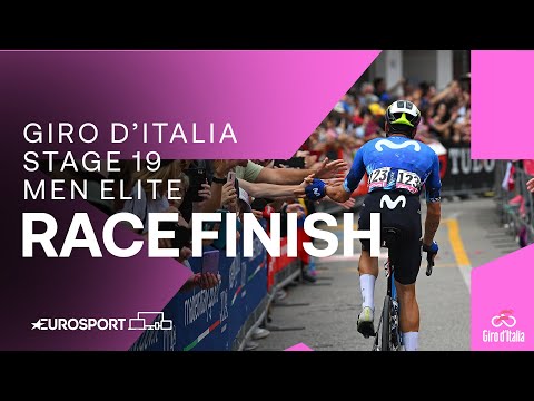 STUNNING VICTORY 😍 | Giro D'Italia Stage 19 Race Finish | Eurosport Cycling