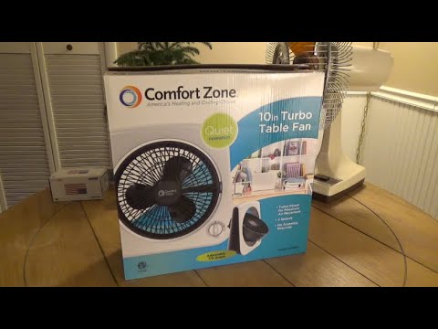 Comfort Zone CZ111WT 10" Turbo Table Fan | Unboxing and Initial Opinions