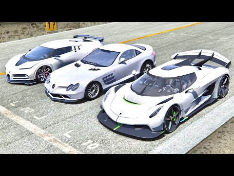 Koenigsegg Jesko vs Mercedes-Benz SLR McLaren 722 vs Bugatti Centodieci - Highlands