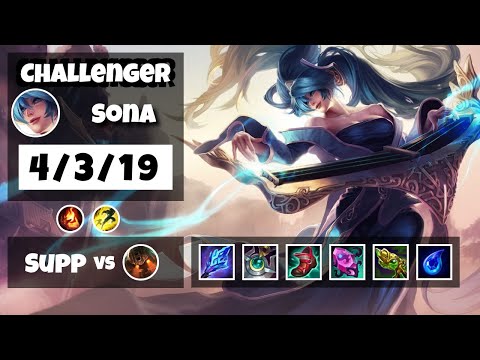 Sona vs Nautilus BR Challenger SUPPORT (4/3/19) - v11.11