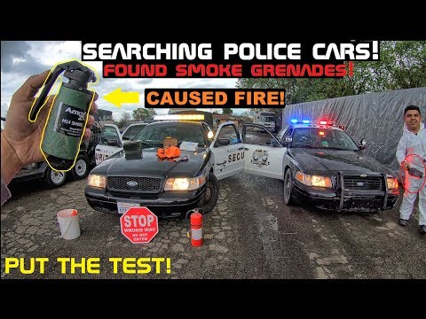 Searching Police Cars! Found Smoke Grenade! Crown Rick Auto
